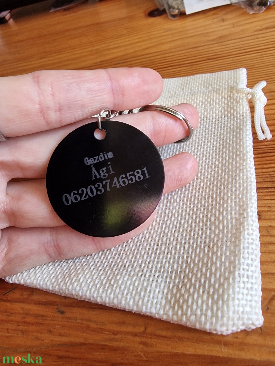 Fém kutya biléta / kulcstartó - otthon & életmód - kisállatoknak - kutyáknak - kutya biléta - Meska.hu