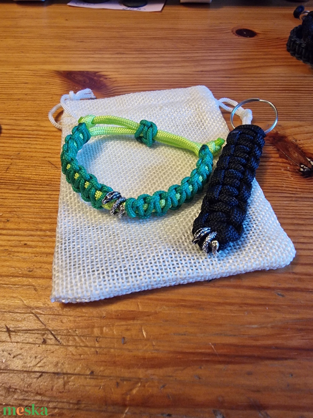 Sárkány szett - ékszer - karkötő - fonott karkötő - Meska.hu