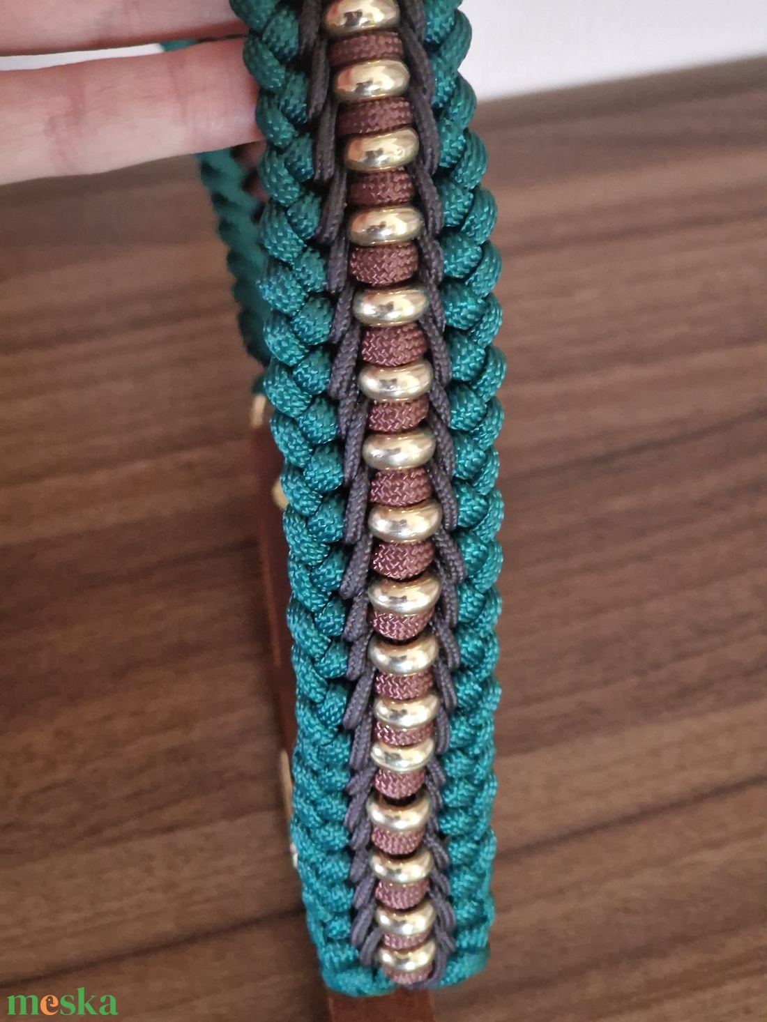 Paracord / bőr nyakörv - otthon & életmód - kisállatoknak - kutyáknak - kutya nyakörv - Meska.hu