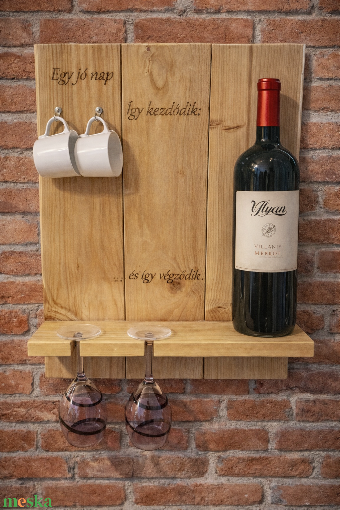 Fali bortartó  - otthon & életmód - bútor - polc - Meska.hu