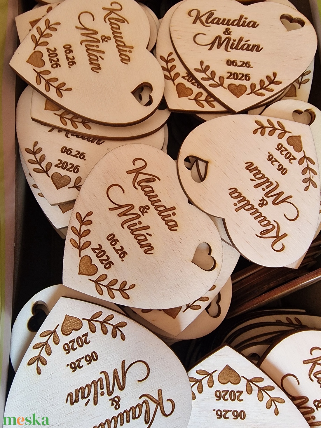 Esküvőre köszönő ajándék hűtőmágnes - esküvő - emlék & ajándék - köszönőajándék - Meska.hu