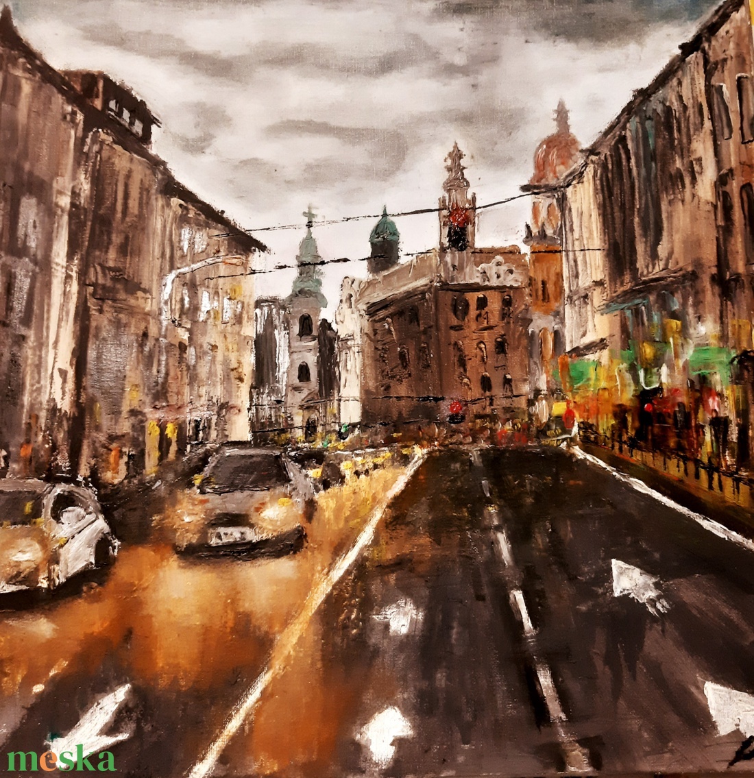 Budapest - művészet - festmény - olajfestmény - Meska.hu