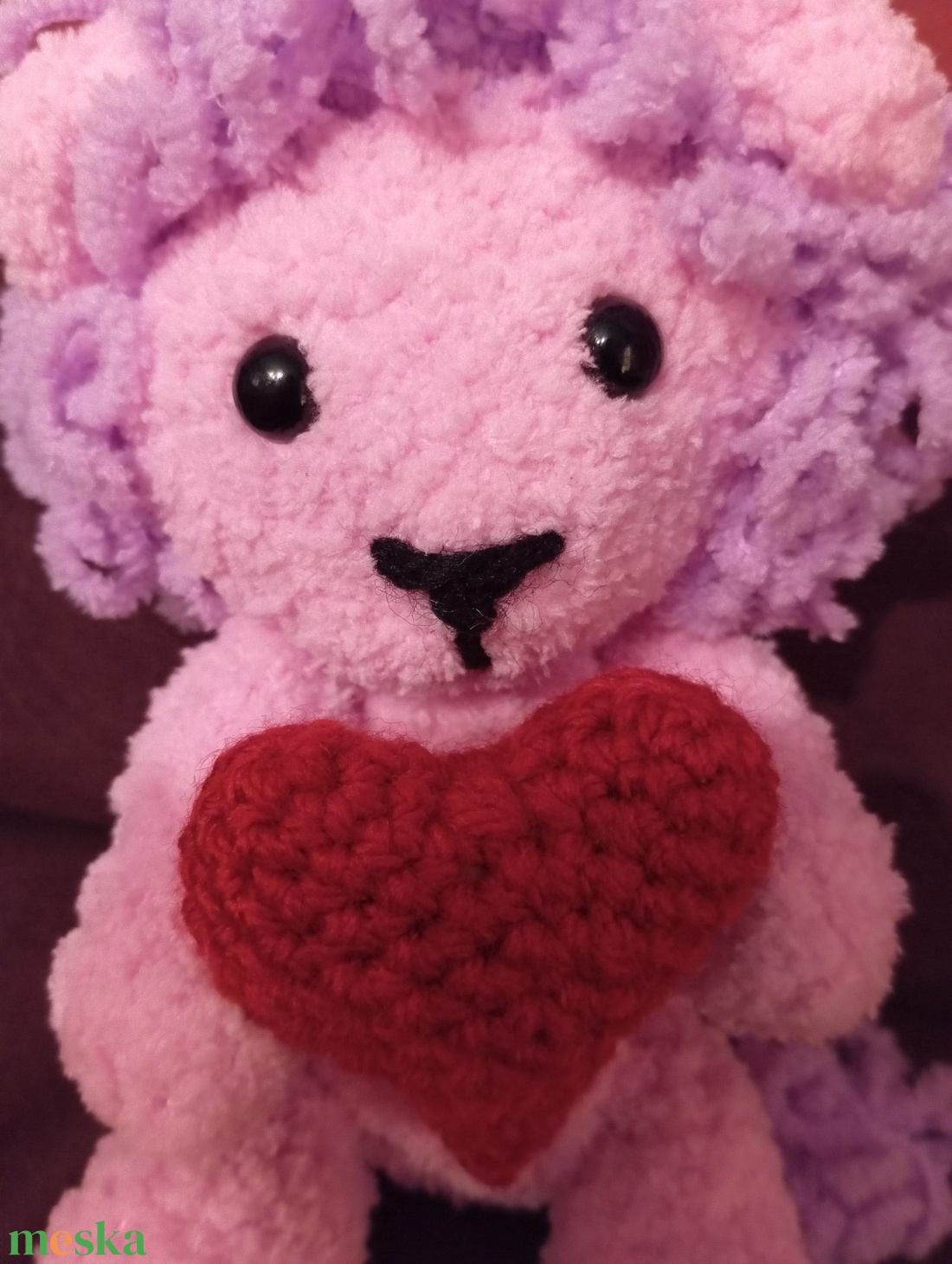 Horgolt szerelmes oroszlán és malac figura - játék & sport - plüssállat & játékfigura - más figura - Meska.hu