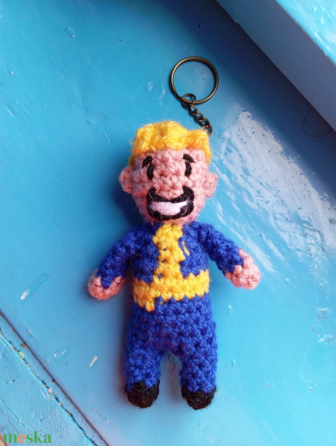 Horgolt vault boy kulcstartó - táska & tok - kulcstartó & táskadísz - kulcstartó - Meska.hu Horgolt vault boy kulcstartó - táska & tok - kulcstartó & táskadísz - kulcstartó - Meska.hu