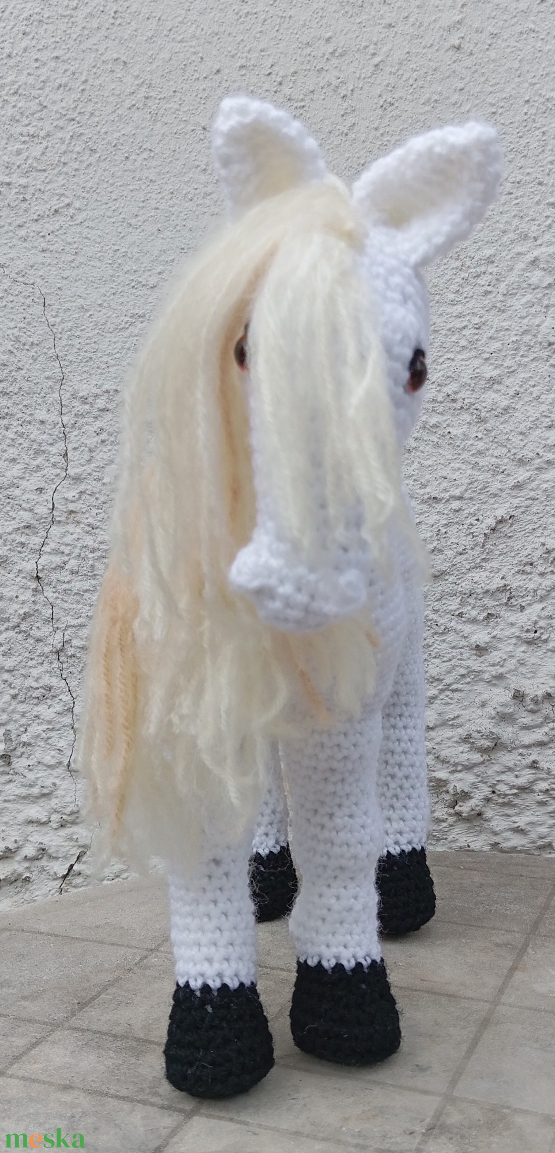 Szellő, a horgolt ló  - játék & sport - plüssállat & játékfigura - ló - Meska.hu