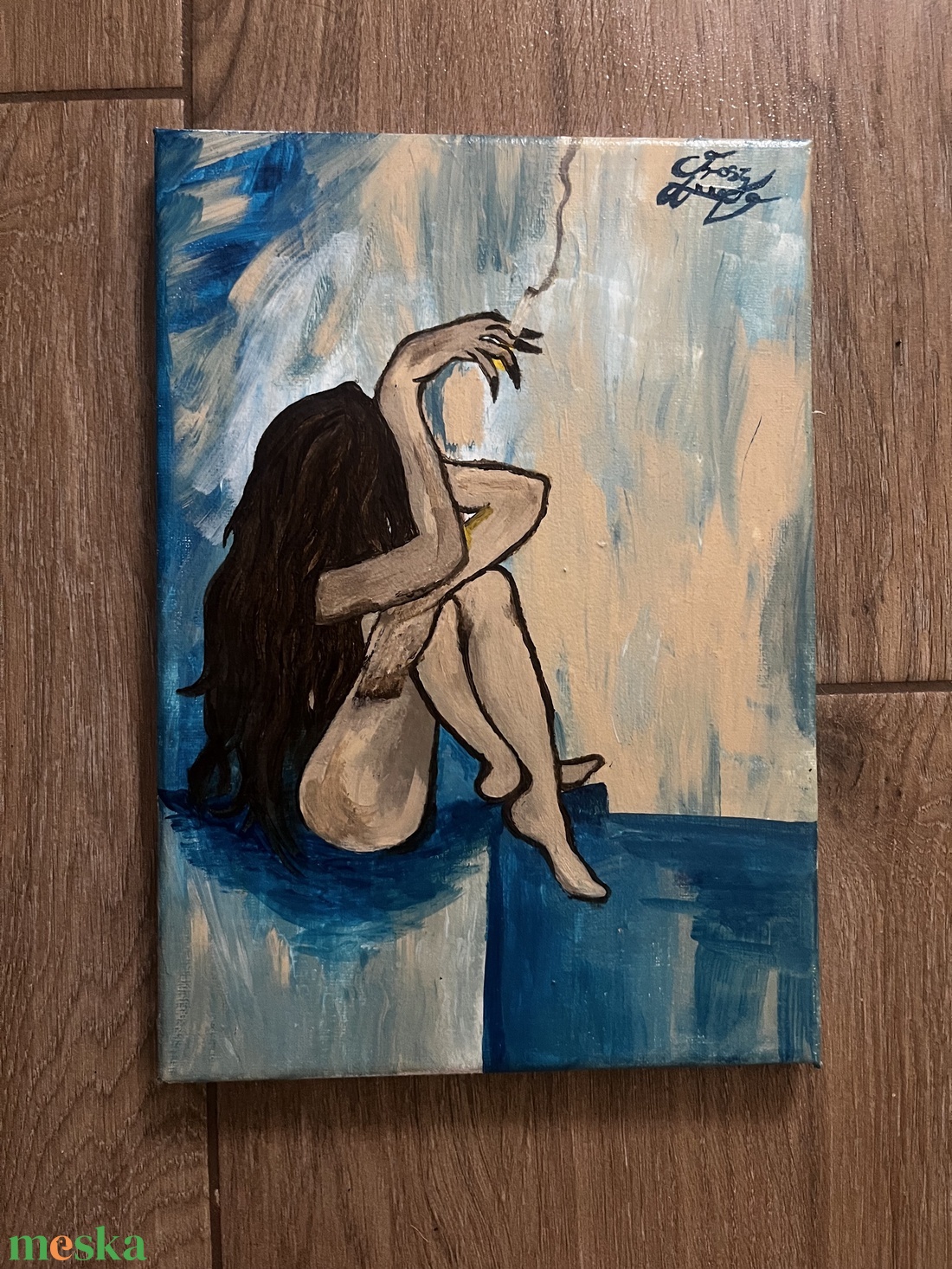 Without you - művészet - festmény - akril - Meska.hu