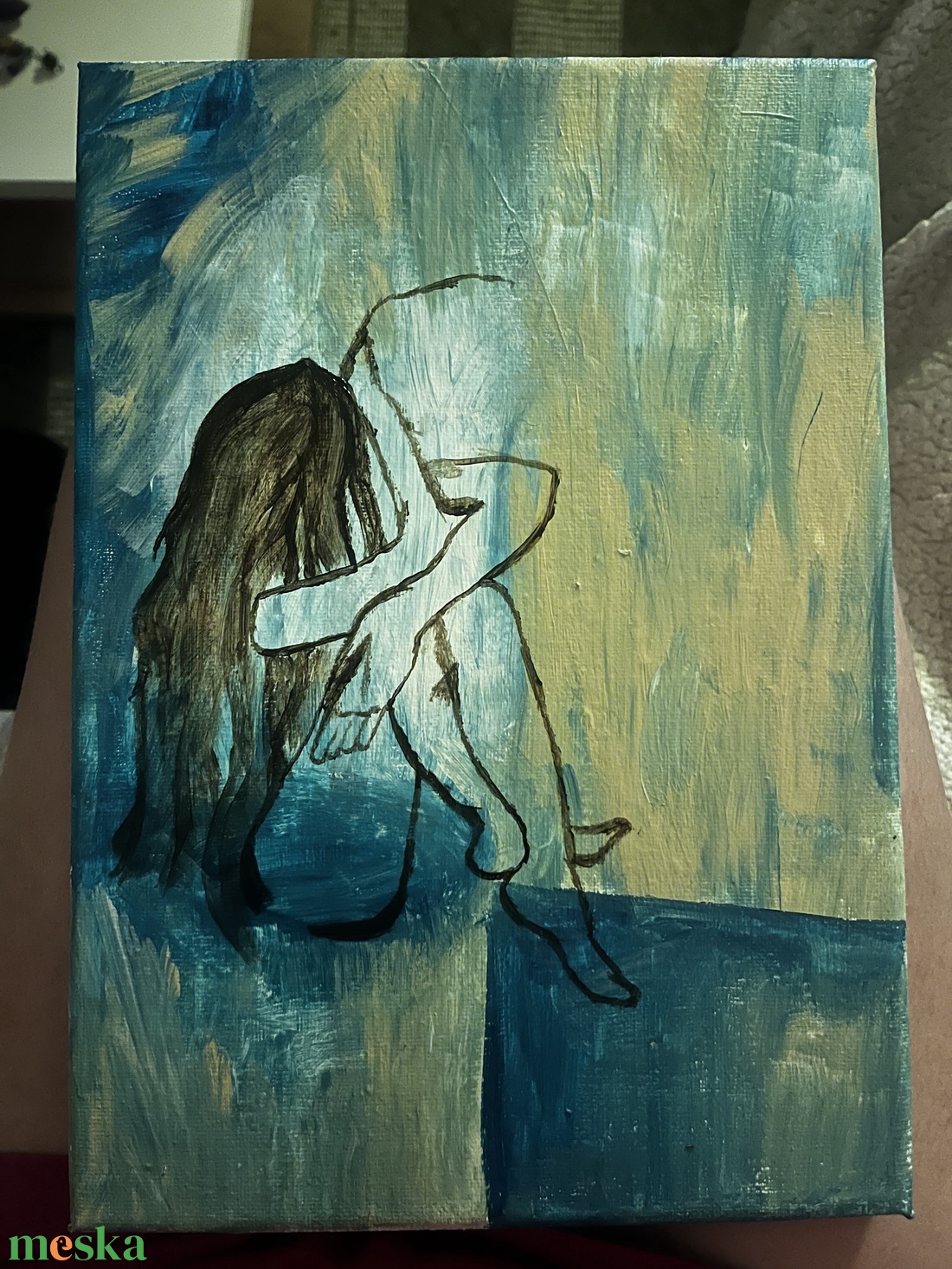 Without you - művészet - festmény - akril - Meska.hu