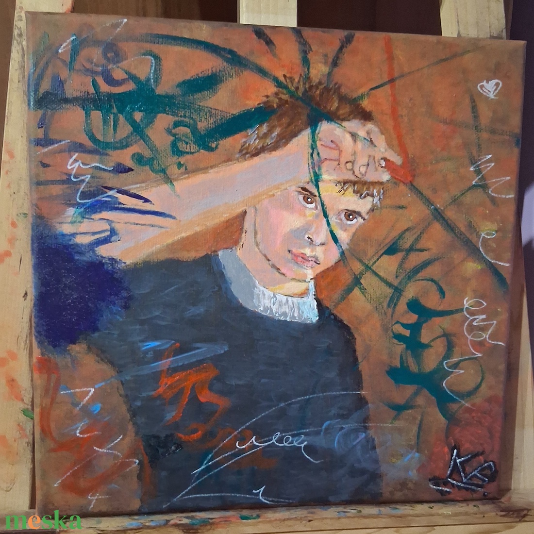 Gyermeki káosz - művészet - festmény - akril - Meska.hu