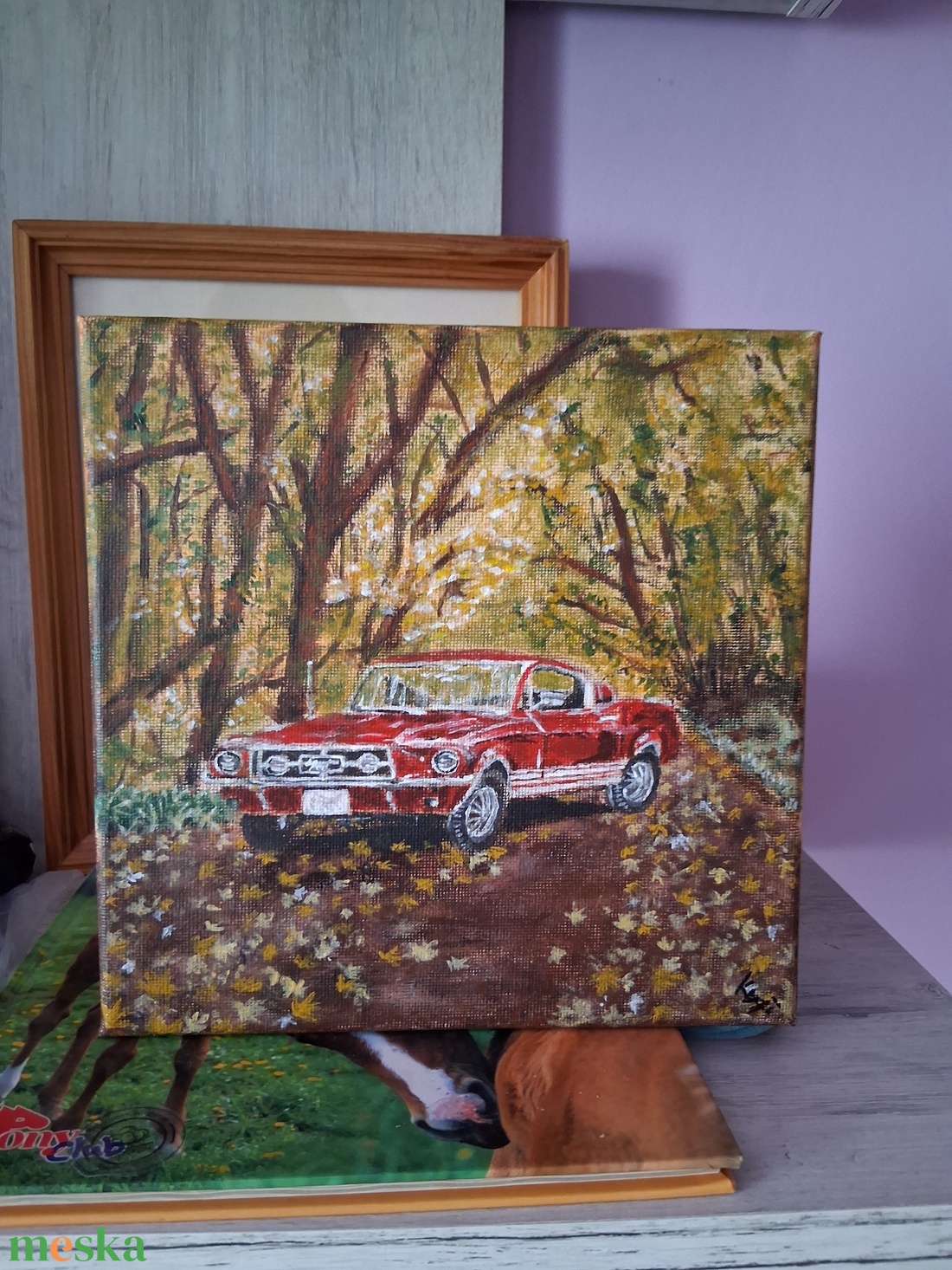 Mustang - művészet - festmény - akril - Meska.hu