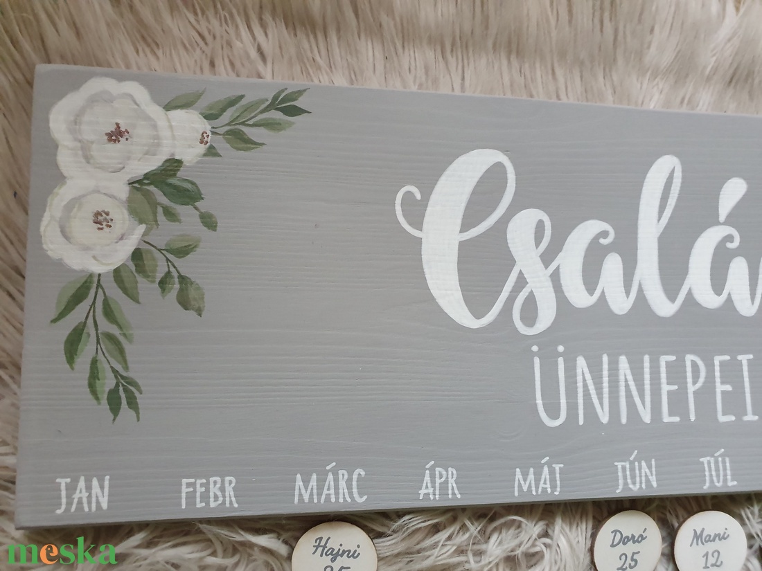 Festett családi születésnapos kalendárium - otthon & életmód - dekoráció - fali és függő dekoráció - falinaptár & öröknaptár - Meska.hu Festett családi születésnapos kalendárium - otthon & életmód - dekoráció - fali és függő dekoráció - falinaptár & öröknaptár - Meska.hu