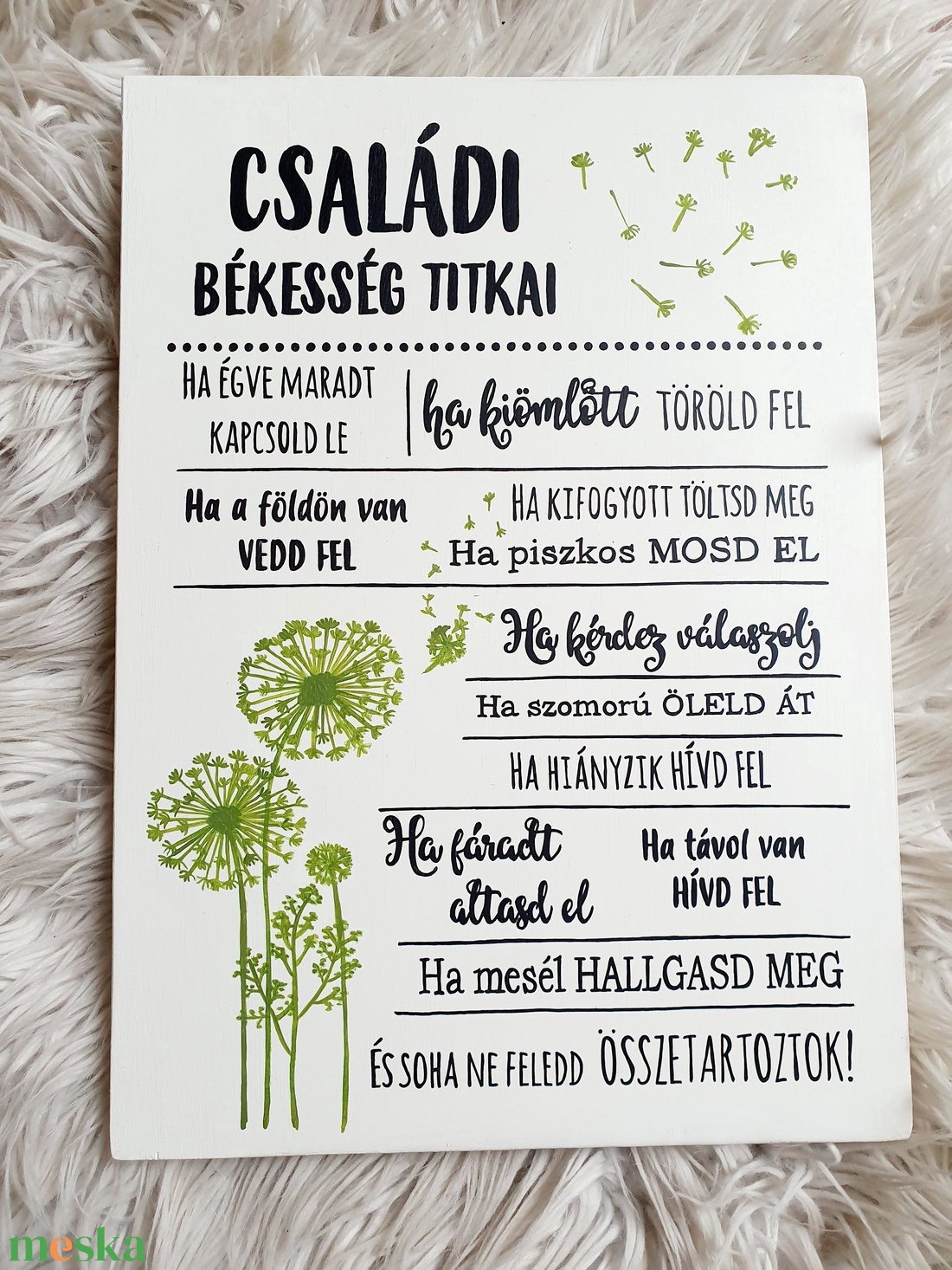 A családi békesség titkai festett fatábla - otthon & életmód - dekoráció - fali és függő dekoráció - falra akasztható dekor - Meska.hu A családi békesség titkai festett fatábla - otthon & életmód - dekoráció - fali és függő dekoráció - falra akasztható dekor - Meska.hu