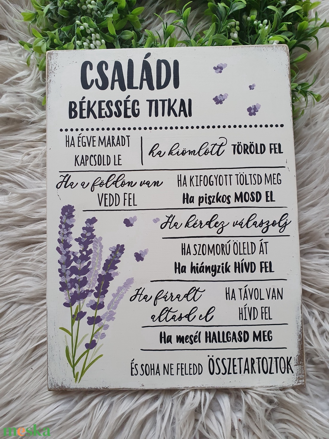 A családi békesség titkai festett fatábla - otthon & életmód - dekoráció - fali és függő dekoráció - falra akasztható dekor - Meska.hu A családi békesség titkai festett fatábla - otthon & életmód - dekoráció - fali és függő dekoráció - falra akasztható dekor - Meska.hu