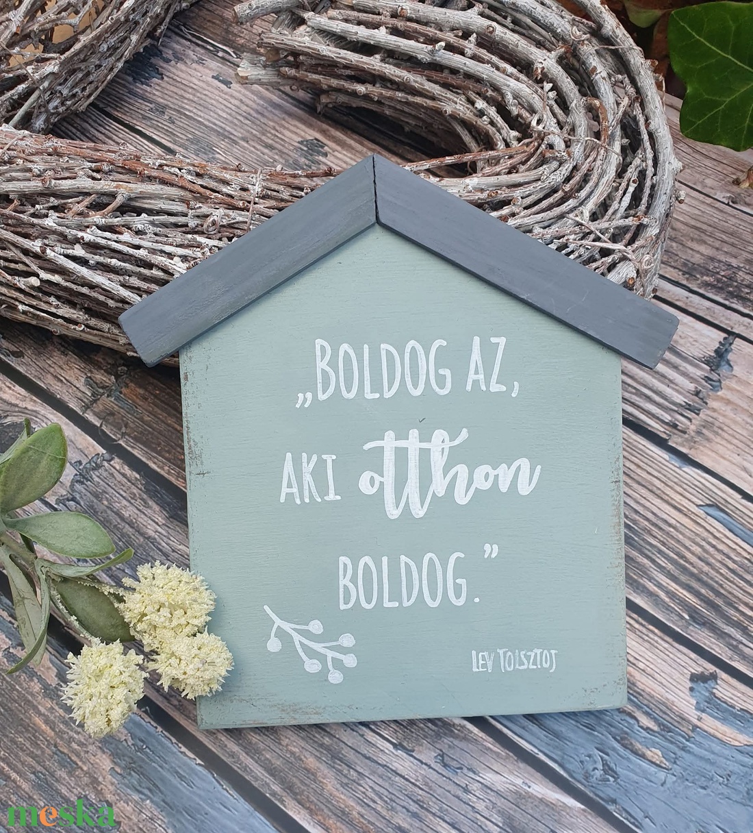 Kézzel festett fa házikók - otthon & életmód - dekoráció - fali és függő dekoráció - falra akasztható dekor - Meska.hu