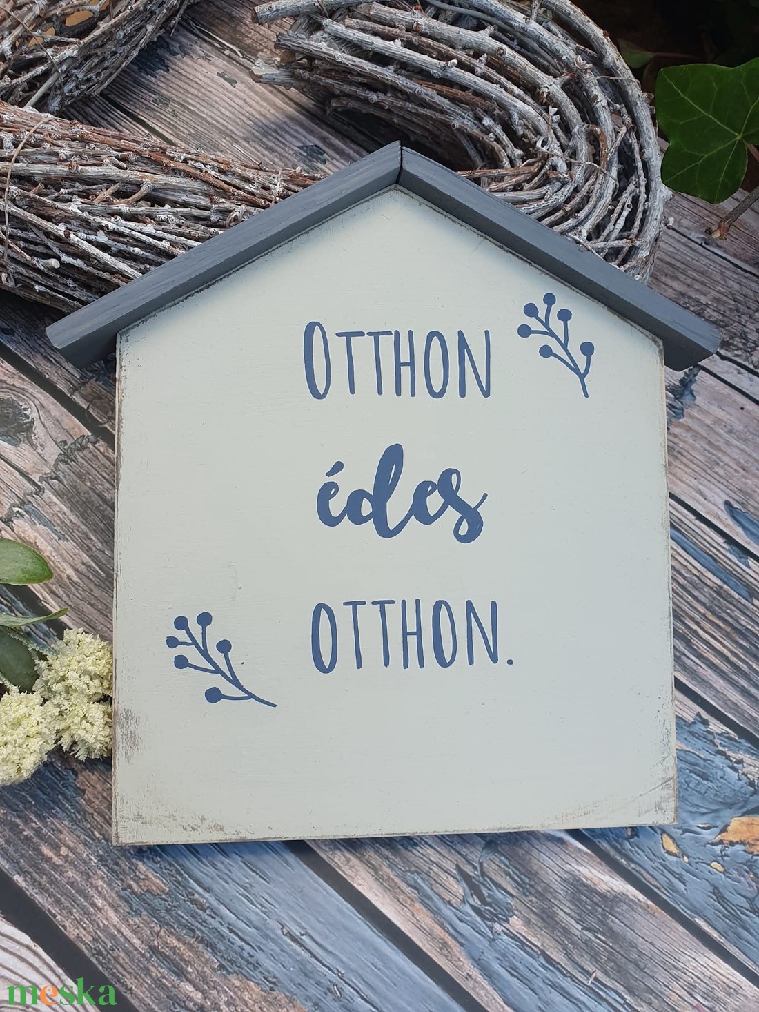 Kézzel festett fa házikók - otthon & életmód - dekoráció - fali és függő dekoráció - falra akasztható dekor - Meska.hu