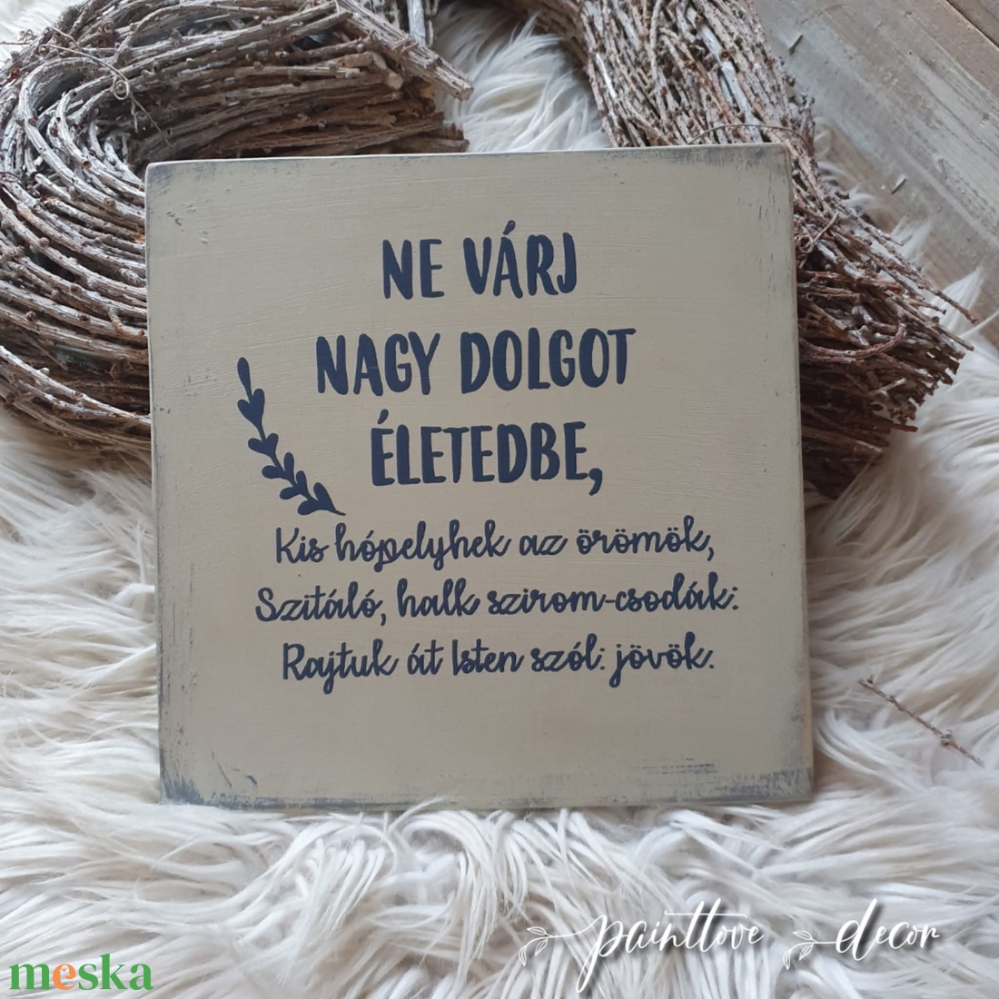 Karácsonyi fatábla - otthon & életmód - dekoráció - fali és függő dekoráció - falra akasztható dekor - Meska.hu