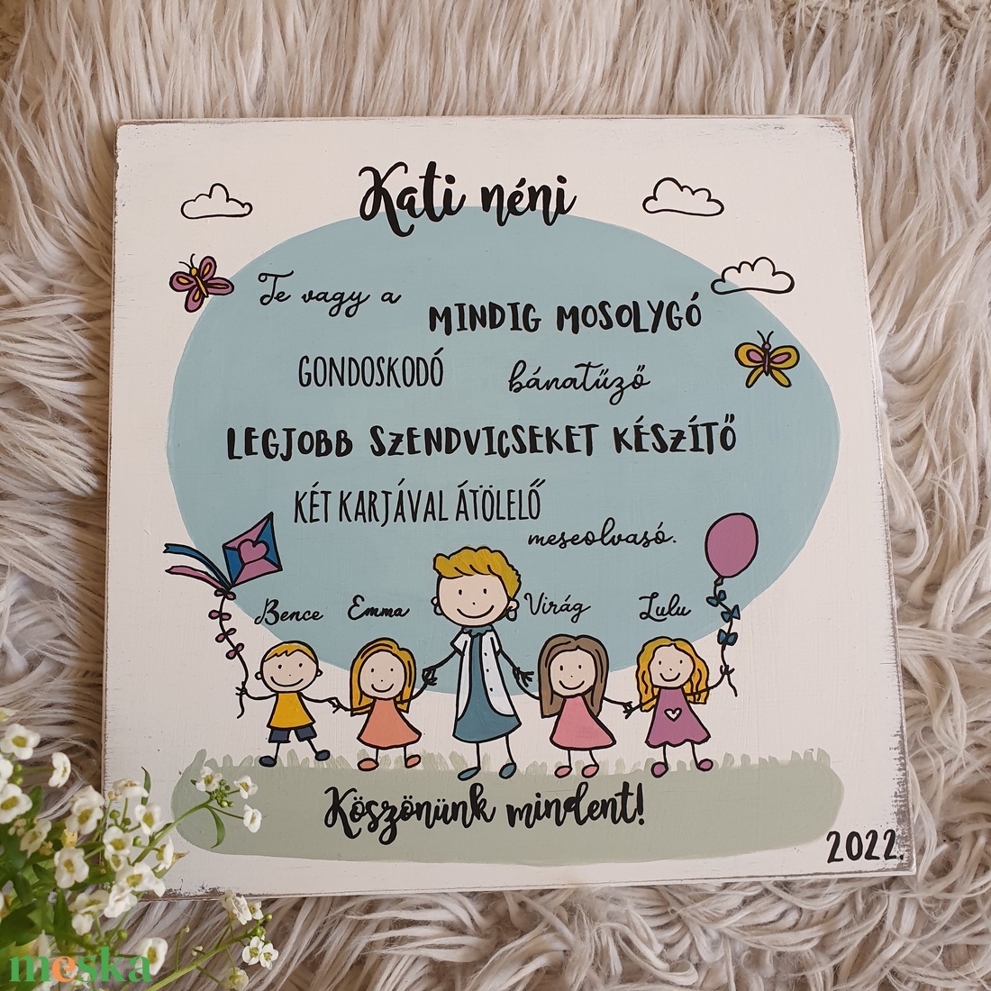 Óvodai ballagási fatábla - otthon & életmód - dekoráció - fali és függő dekoráció - falra akasztható dekor - Meska.hu