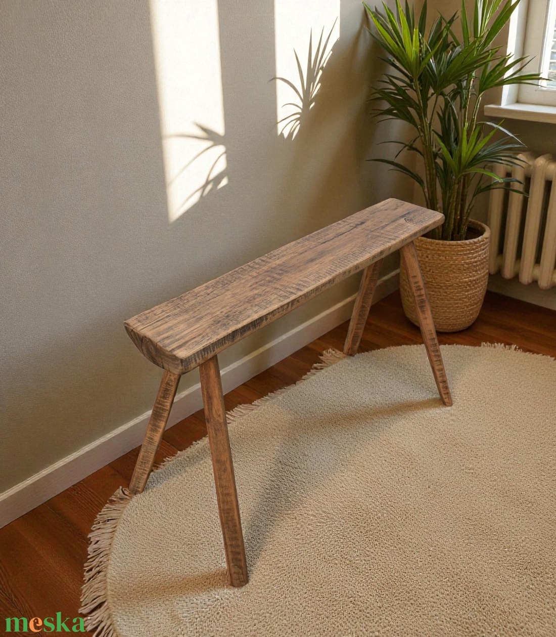 Népi fa pad lóca...- tervezett reprodukció - otthon & életmód - bútor - pad - Meska.hu