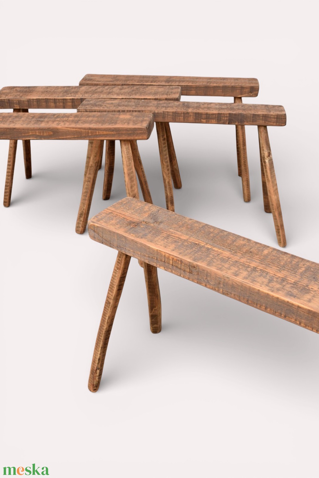 Népi fa pad lóca...- tervezett reprodukció parasztház berendezés - otthon & életmód - bútor - pad - Meska.hu