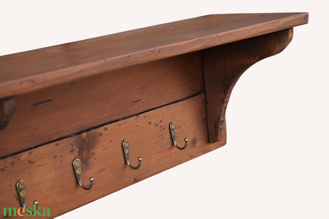 Farmhouse akasztós fa polc..... - otthon & életmód - bútor - polc - Meska.hu