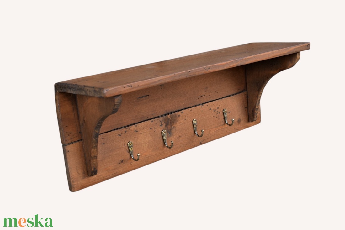 Farmhouse akasztós fa polc..... - otthon & életmód - bútor - polc - Meska.hu