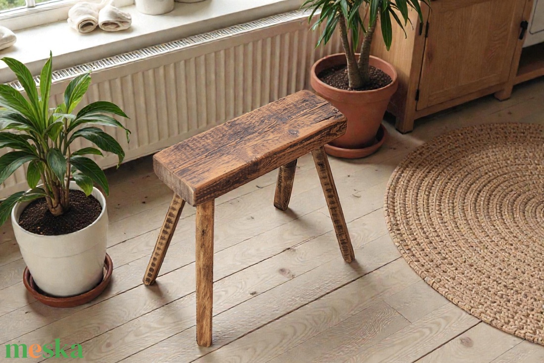Népi fa kis szék sámli.... - otthon & életmód - bútor - szék & fotel - Meska.hu