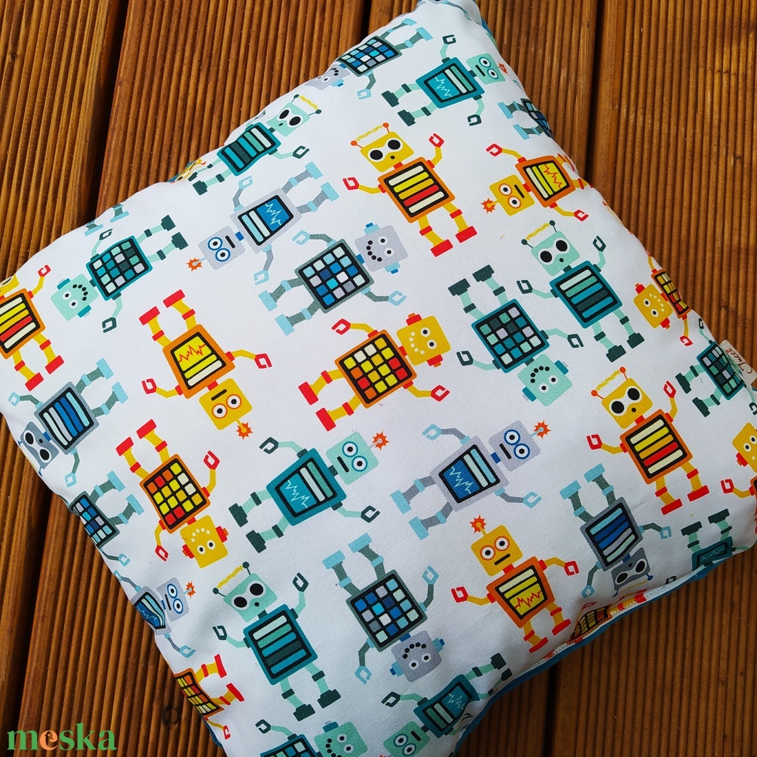 Robotos párna  - otthon & életmód - lakástextil - párna & párnahuzat - Meska.hu