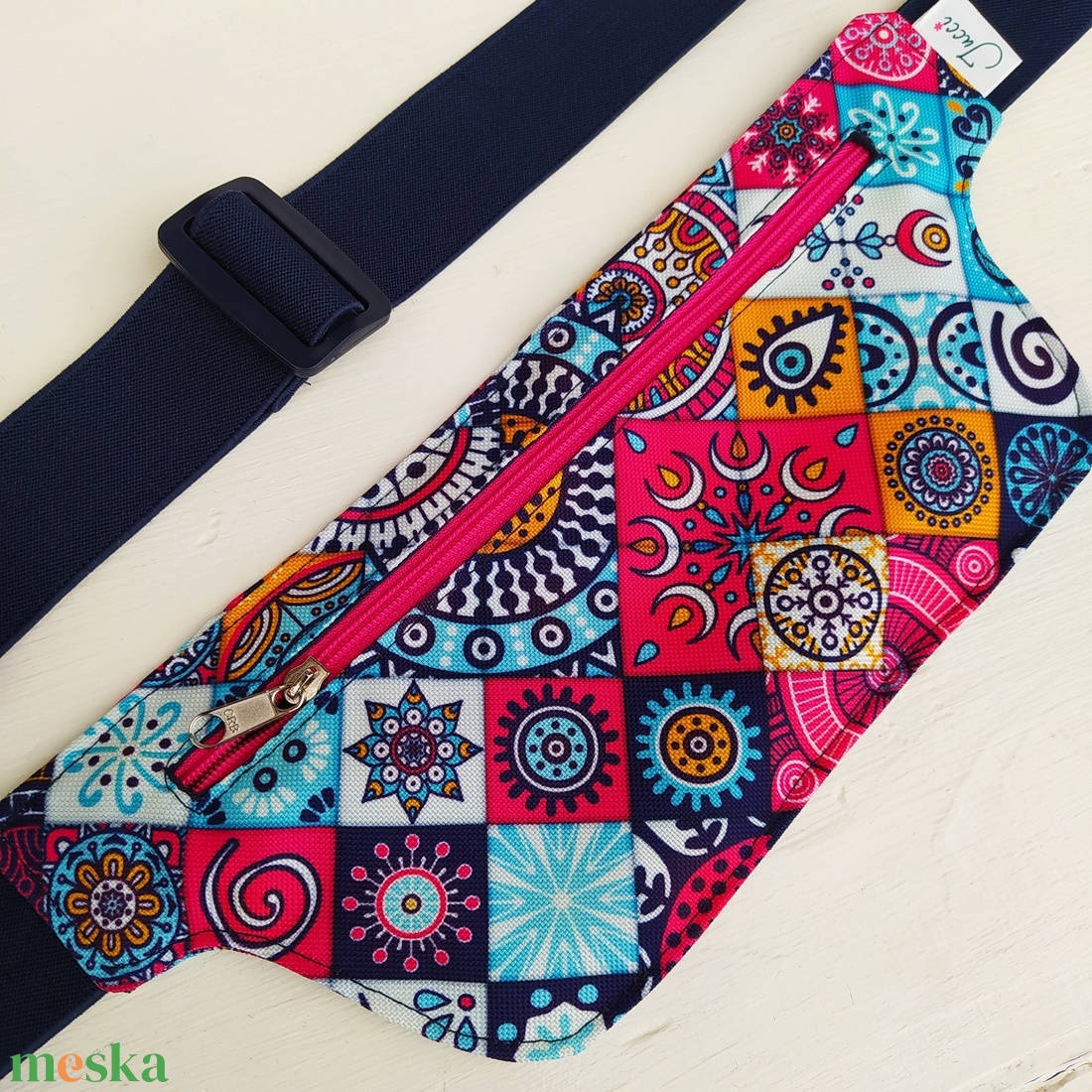 Csempemintás futós övtáska  - táska & tok - övtáska - Meska.hu Csempemintás futós övtáska  - táska & tok - övtáska - Meska.hu