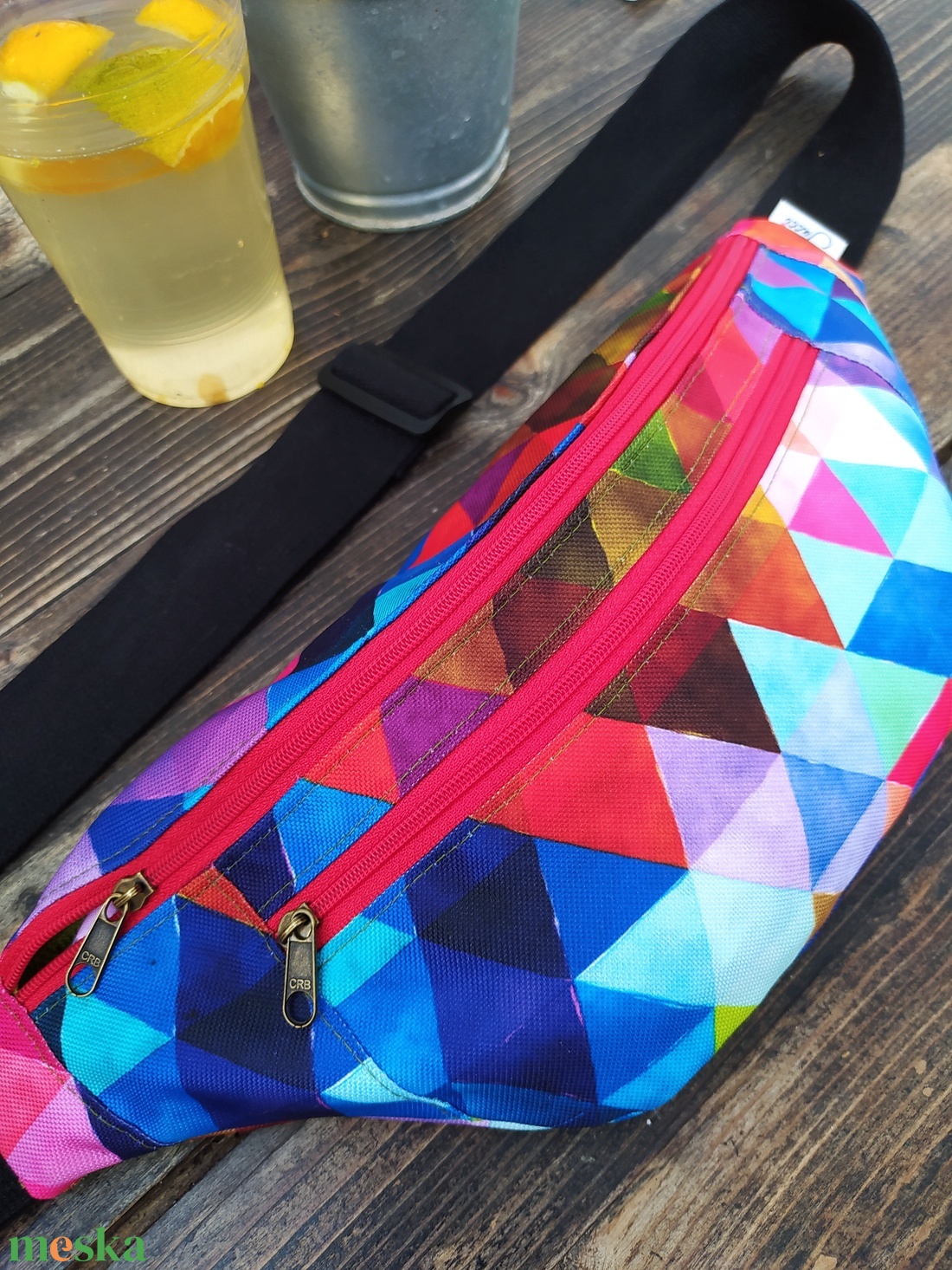 Színes övtáska  - táska & tok - övtáska - Meska.hu