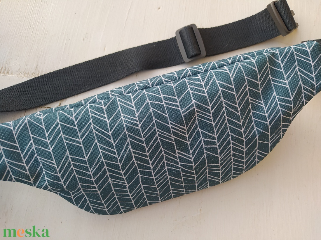 Kék-szürke övtáska  - táska & tok - övtáska - Meska.hu