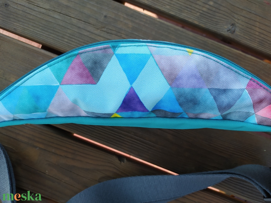 Kék-szürke övtáska  - táska & tok - övtáska - Meska.hu