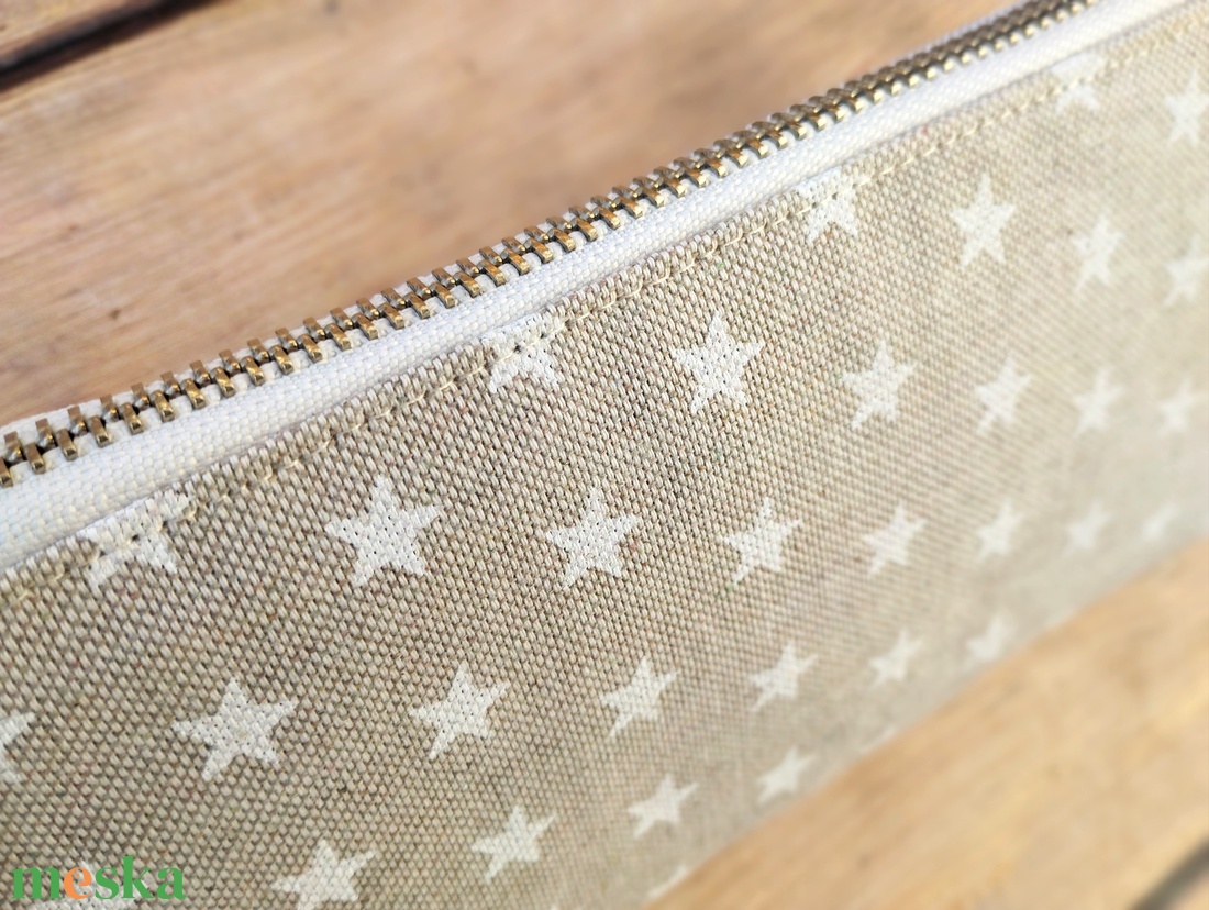 Csillagos vászon pénztárca/neszesszer - táska & tok - pénztárca & más tok - pénztárca - női pénztárca - Meska.hu