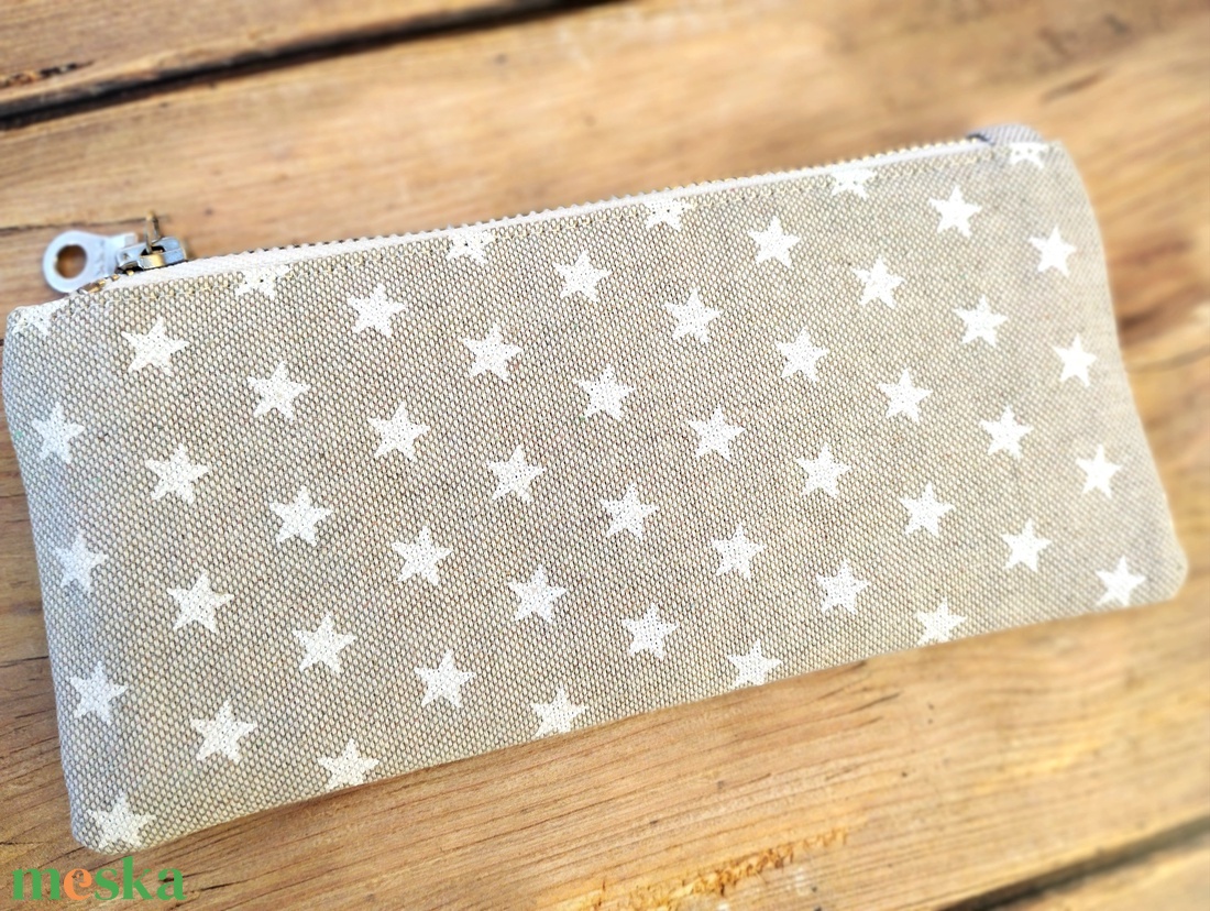 Csillagos vászon pénztárca/neszesszer - táska & tok - pénztárca & más tok - pénztárca - női pénztárca - Meska.hu