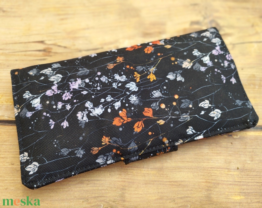 Virágos pénztárca - táska & tok - pénztárca & más tok - pénztárca - női pénztárca - Meska.hu