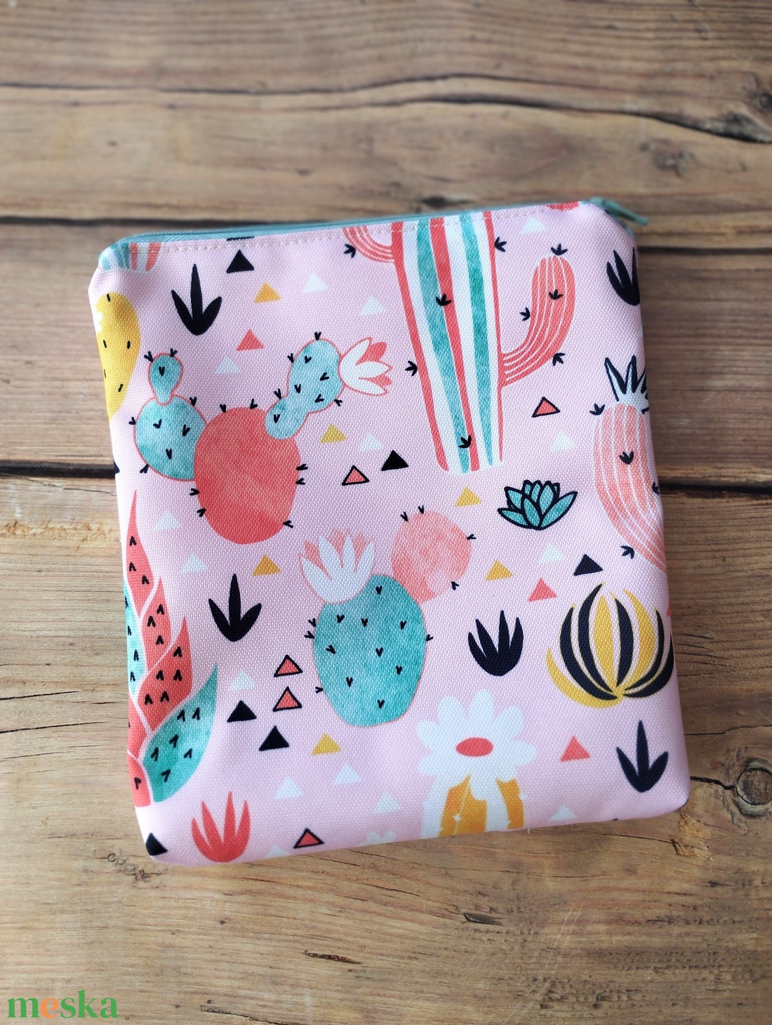 Kaktuszos újratasak/neszesszer - táska & tok - uzsonna- & ebéd tartó - ebéd tasak, doboz - Meska.hu