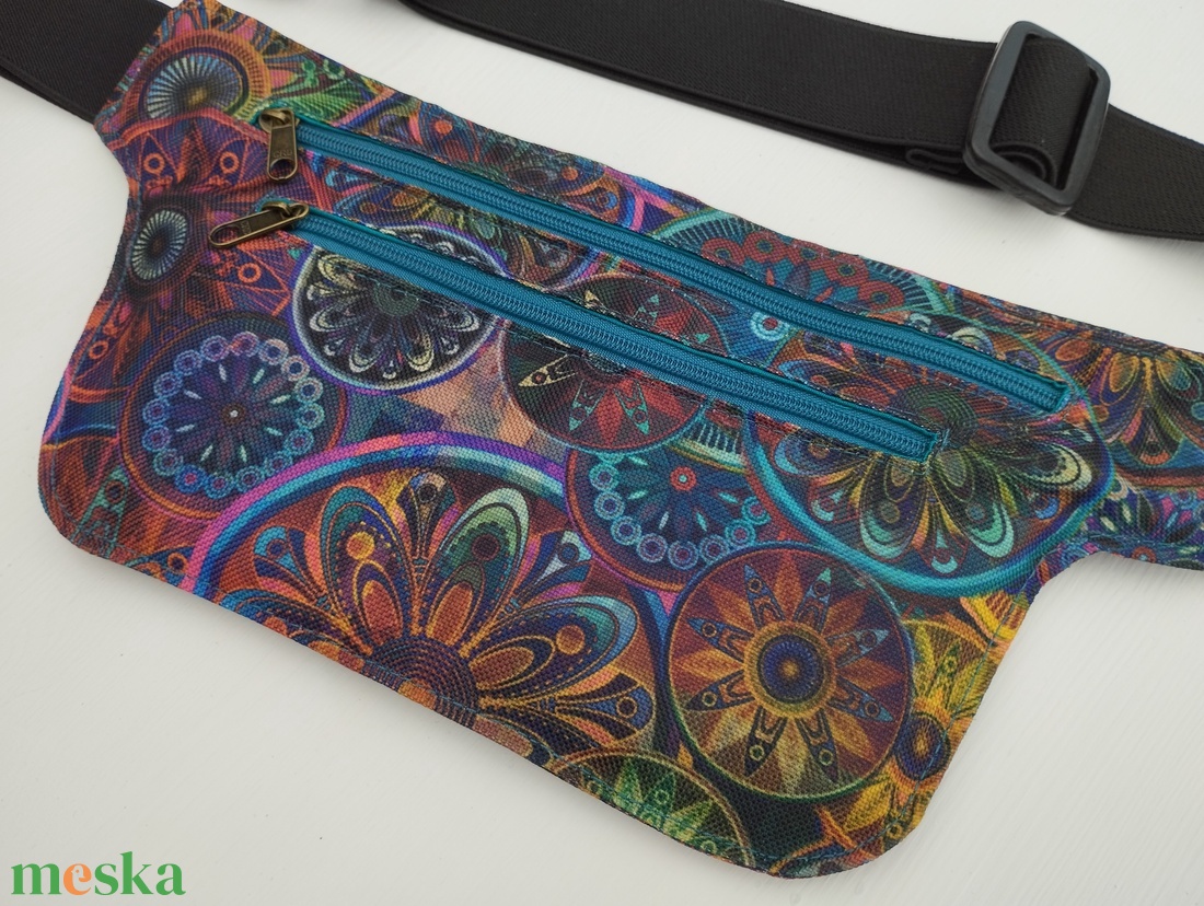 Mandalás futós övtáska  - táska & tok - övtáska - Meska.hu