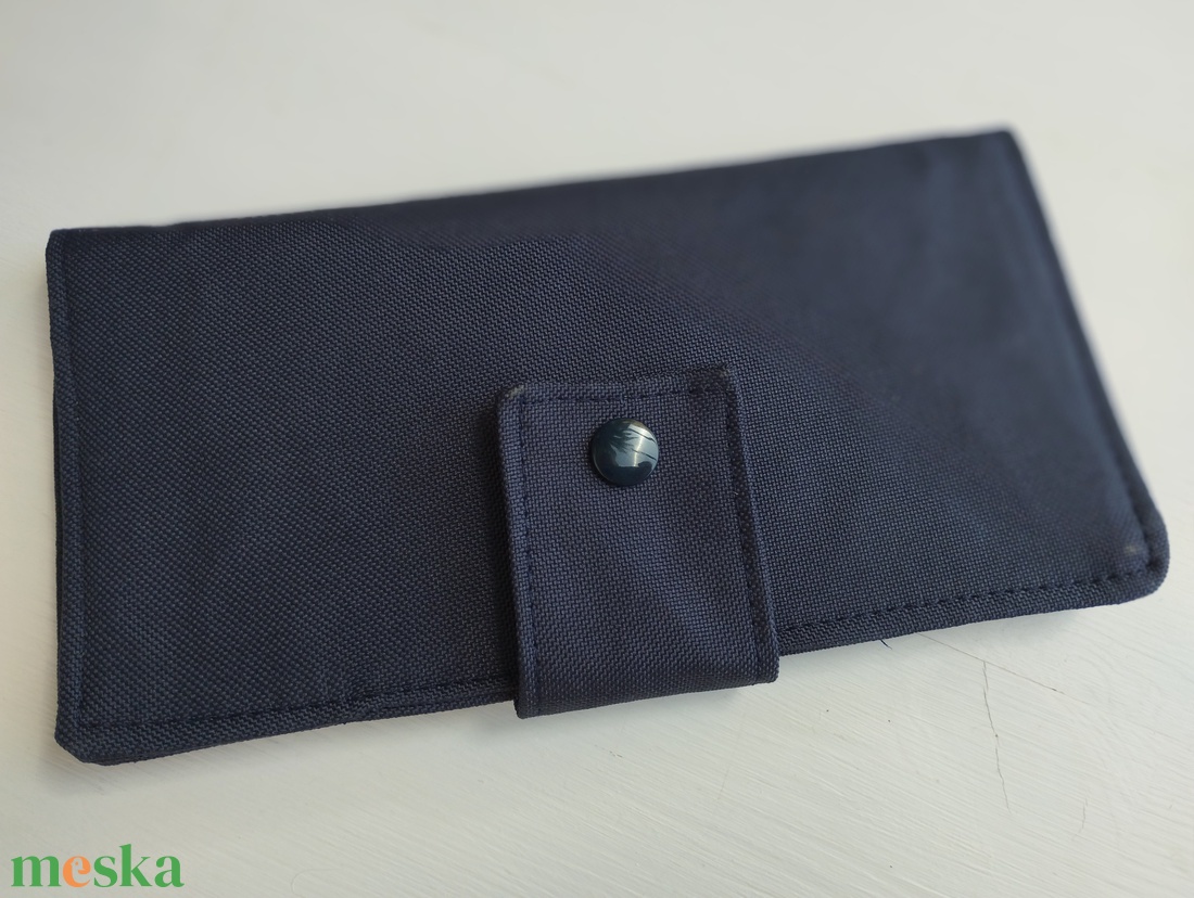 Sötétkék pénztárca - táska & tok - pénztárca & más tok - pénztárca - női pénztárca - Meska.hu