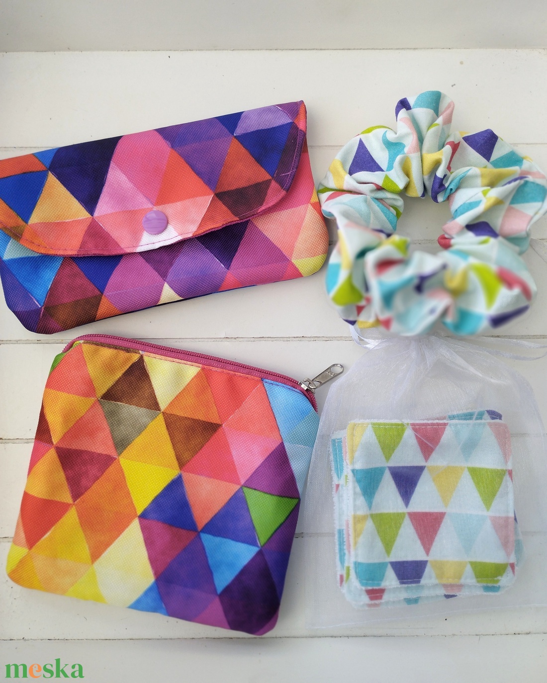 Színes pipere szett  - táska & tok - neszesszer - Meska.hu