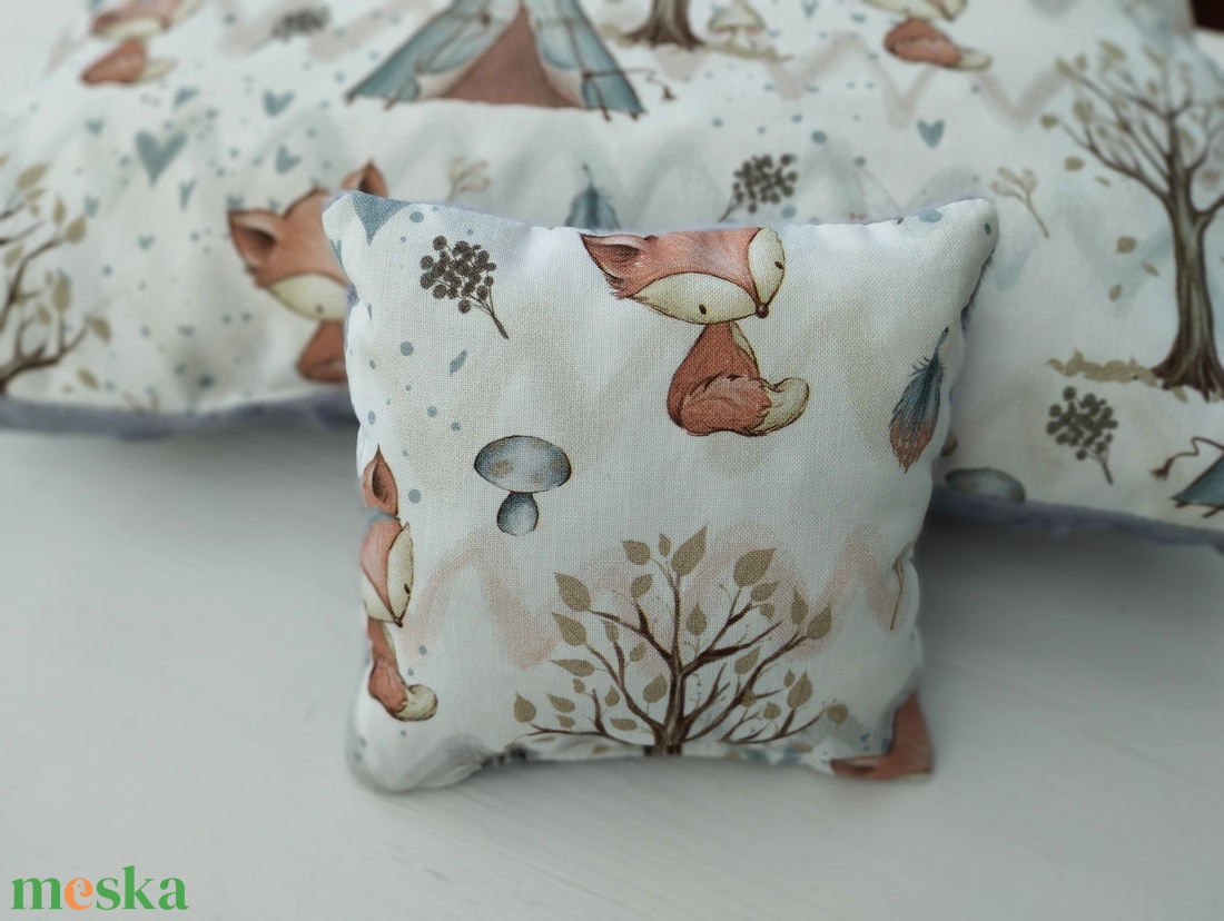 Erdei állatos párna levendulapárnával - otthon & életmód - babaszoba, gyerekszoba - gyerek díszpárna - Meska.hu