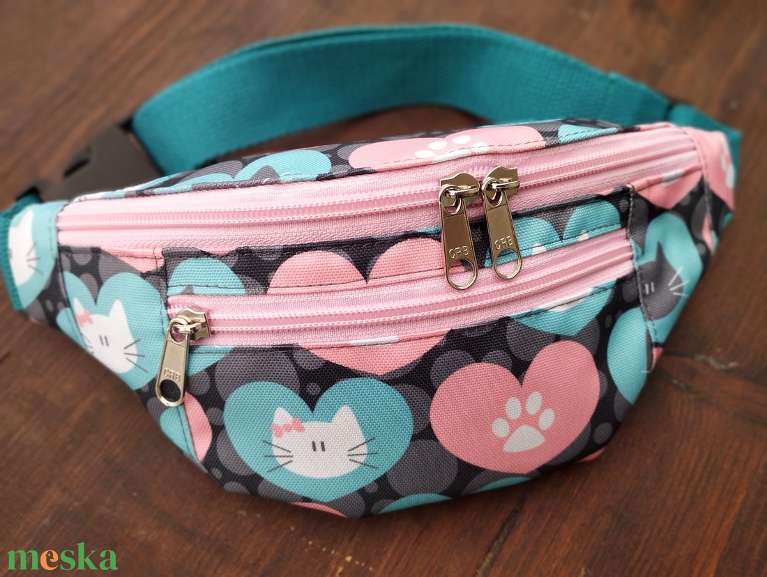 Cicás gyerek övtáska  - táska & tok - övtáska - Meska.hu