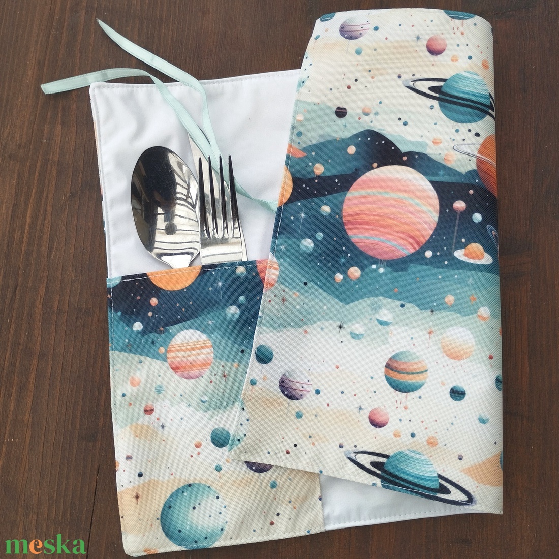 Bolygós evőeszköztartó - táska & tok - uzsonna- & ebéd tartó - evőeszköz tartó - Meska.hu