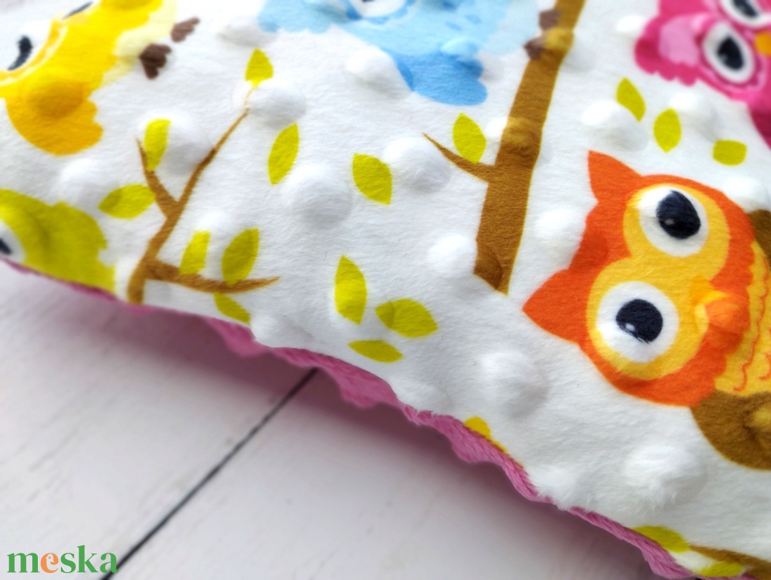 Baglyos párna  - otthon & életmód - babaszoba, gyerekszoba - baba ágynemű - Meska.hu