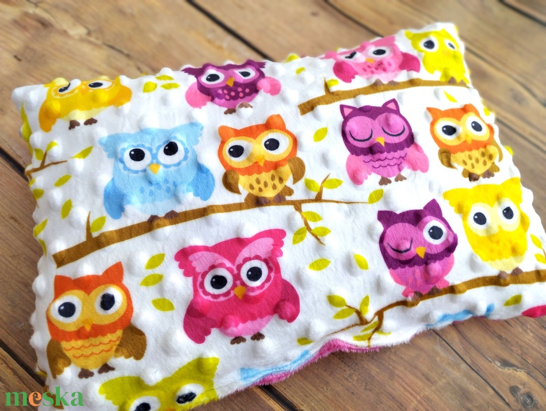 Baglyos párna  - otthon & életmód - babaszoba, gyerekszoba - baba ágynemű - Meska.hu