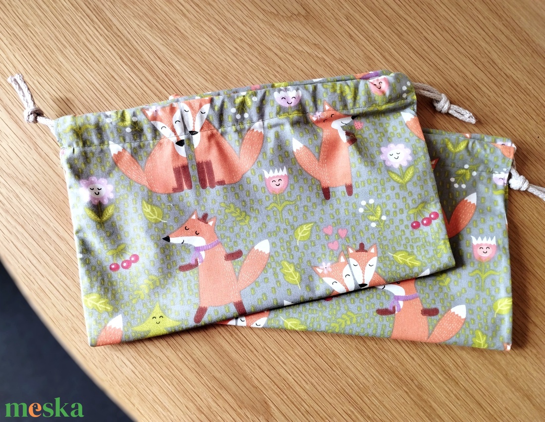 Rókás újratasak 2 db/csomag - táska & tok - bevásárlás & shopper táska - zöldség/gyümölcs zsák - Meska.hu