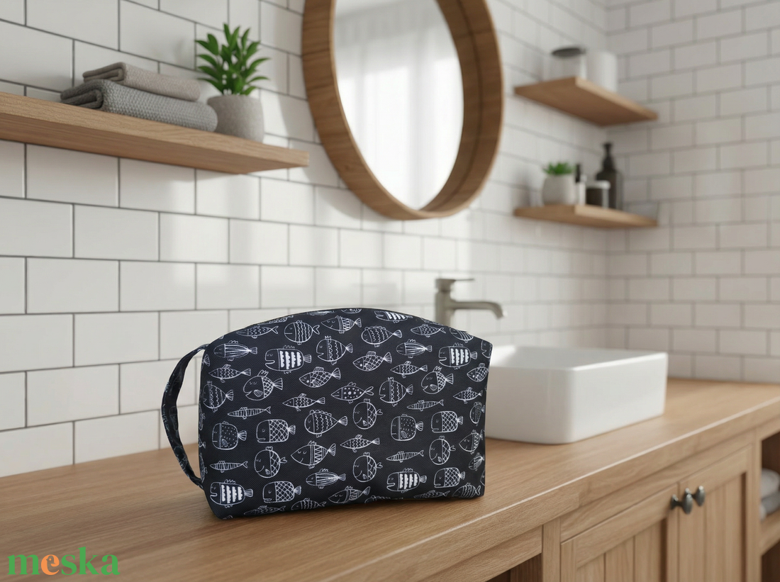 Halacskás vízlepergetős neszesszer  - táska & tok - neszesszer - Meska.hu