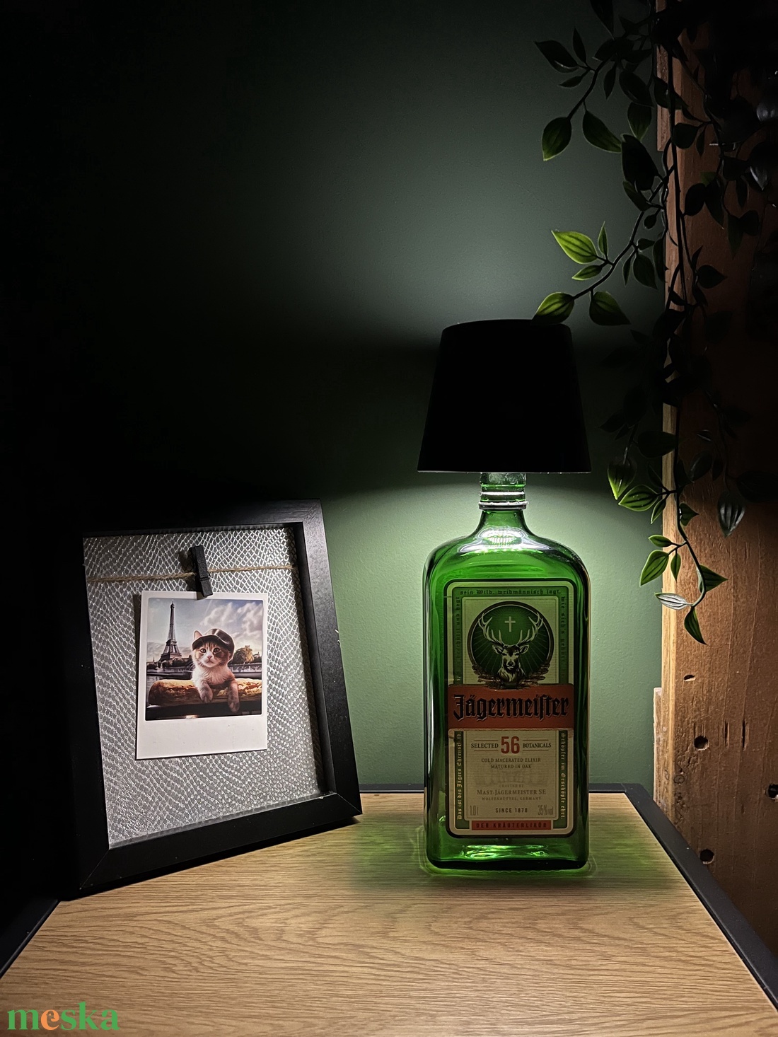 Jagermeister éjjeli lámpa - otthon & életmód - lámpa - asztali lámpa - Meska.hu