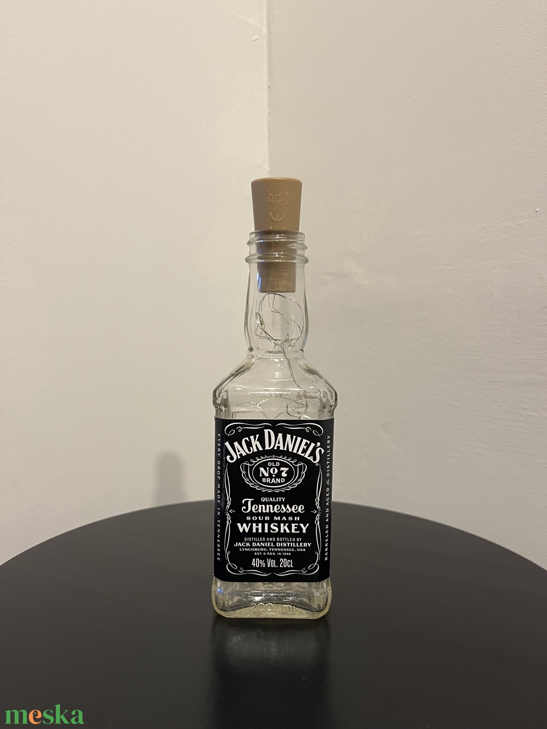 Jack Daniels világító üveg dekoráció - otthon & életmód - dekoráció - asztal és polc dekoráció - díszüveg - Meska.hu Jack Daniels világító üveg dekoráció - otthon & életmód - dekoráció - asztal és polc dekoráció - díszüveg - Meska.hu