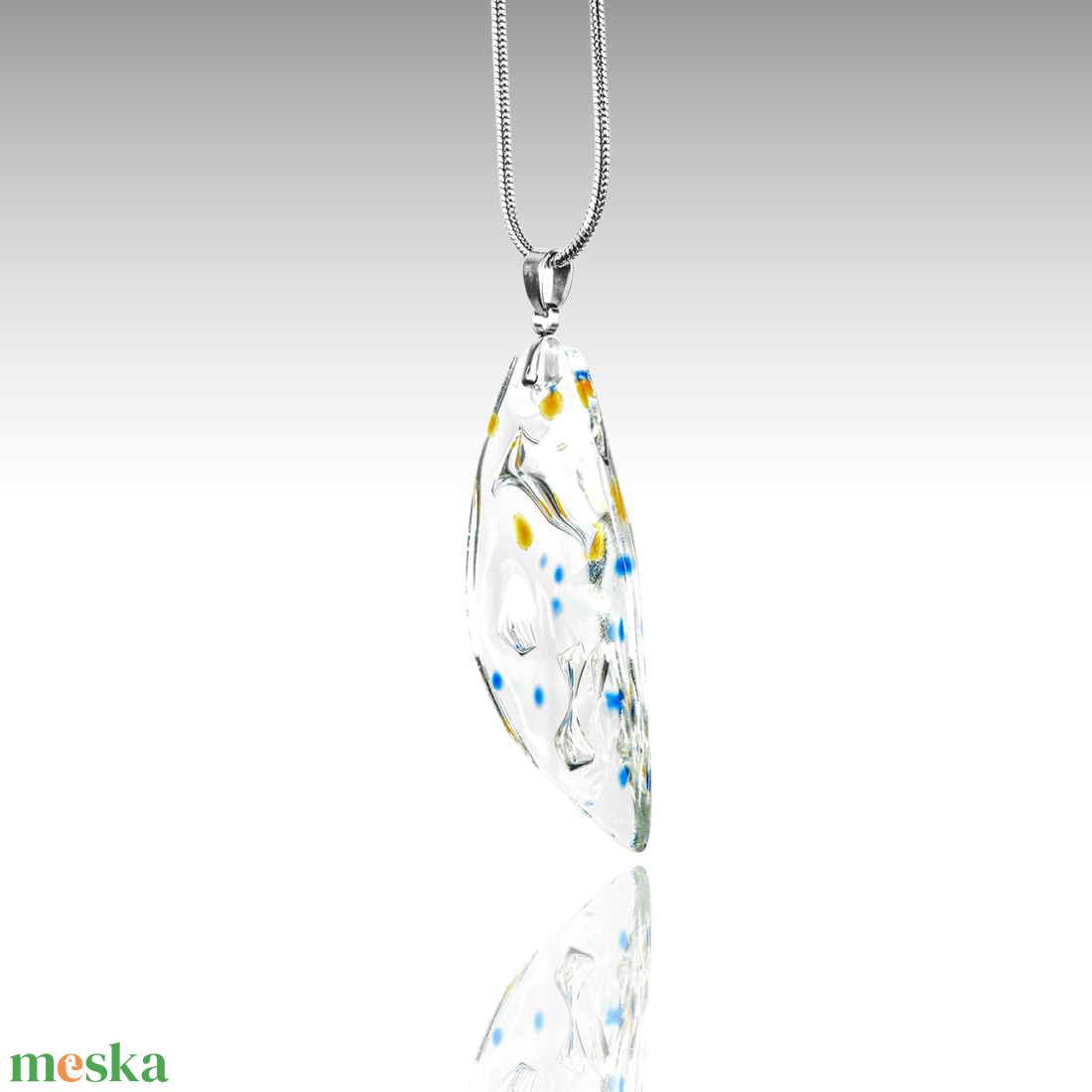 Csillagkép nyaklánc - üveg iparművészeti ékszer - ékszer - nyaklánc - medálos nyaklánc - Meska.hu