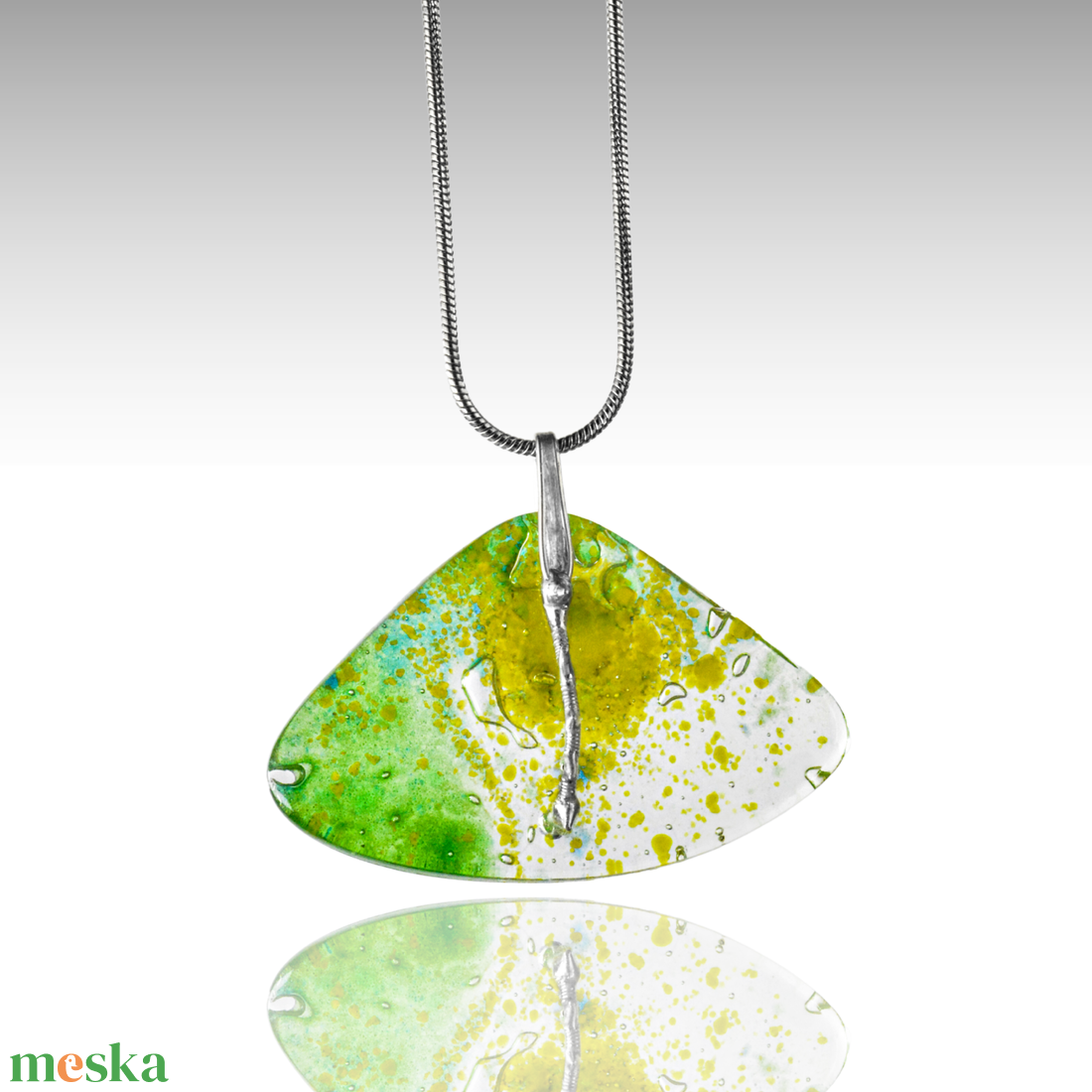 Tövis nélkül nincs... üveg design nyaklánc - ékszer - nyaklánc - medálos nyaklánc - Meska.hu