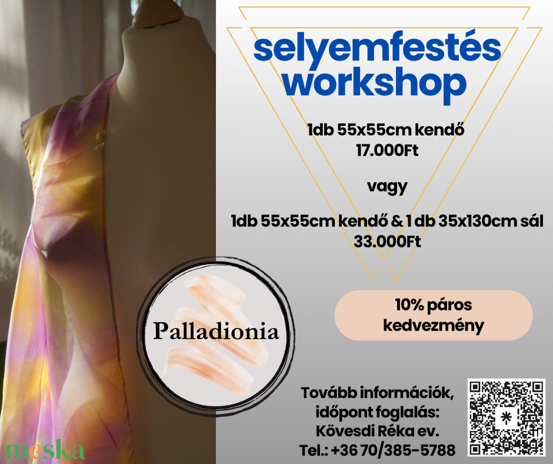 Selyemfestés workshop - diy (csináld magad) - workshop & tanfolyam - Meska.hu