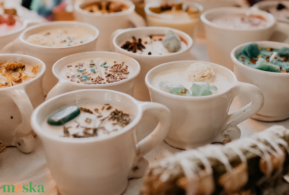 Ásványgyertya (növényi viasz) - otthon & életmód - gyertya, illat, aroma - gyertya - Meska.hu